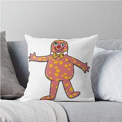Mr. Blobby Throw Pillow