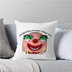 Empowered Mr. Blobby Throw Pillow