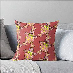 Mr Blobby Husband - Wife - Boss t shirt Throw Pillow