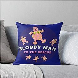 Mr Blobby Husband t shirt Throw Pillow
