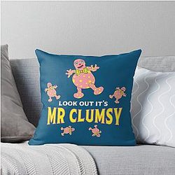 Mr Blobby Husband - Clumsy People Throw Pillow