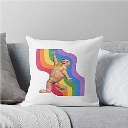 Mr. Blobby Throw Pillow