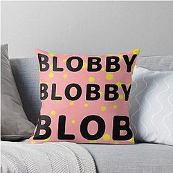 Mr. Bob 90s Art Throw Pillow