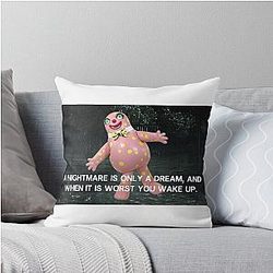 Mr Blobby Throw Pillow