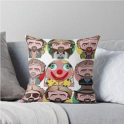 Noel and Mr Blobby Throw Pillow