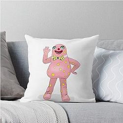 Mr. Blobby Fan Art Throw Pillow