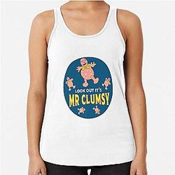 Mr Blobby Husband - Racerback Tank Top