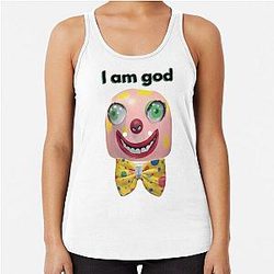 Mr Blobby Is God Racerback Tank Top