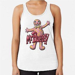 Mr Blobby Retro Racerback Tank Top