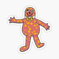 Mr Blobby Sticker