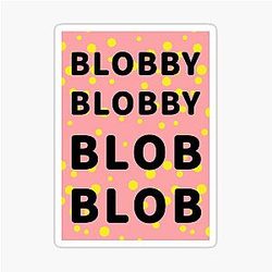 Mr Blob 90s Art Sticker