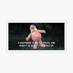 Mr. Blobby Nightmare Sticker