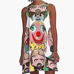 Noel and Mr. Blobby A Line Dress