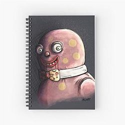 Nightmare Mr Blobby Spiral Notebook