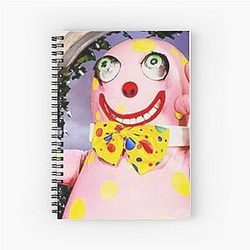 TV Icons MR BLOBBY Spiral Notebook