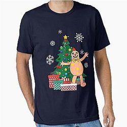 Mr Blobby Around the Christmas Tree Essential T-Shirt