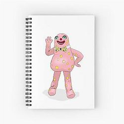 Mr Blobby Fan Art Spiral Notebook