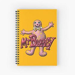 Mr Blobby Retro Spiral Notebook