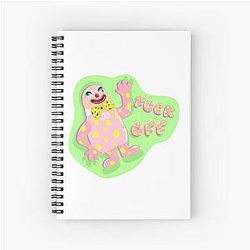 Mr B-loby - Screw Off Spiral Notebook