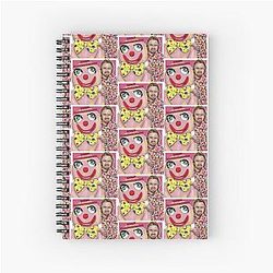TV Celebrity Icons Mr Blobby and Noel House Party Spiral Notebook