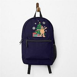 Mr Blobby Around the Christmas Tree Backpack