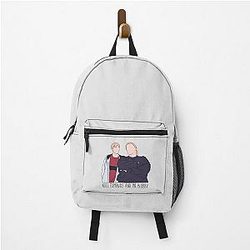 Noel Edmonds and Mr Blobby Kerry Mucklowe Quote Print Design Backpack