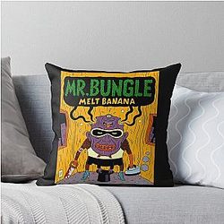 Graphic Melt Banana Throw Pillow