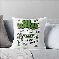 There's a Tractor in My Balls Again Mr Bungle Throw Pillow