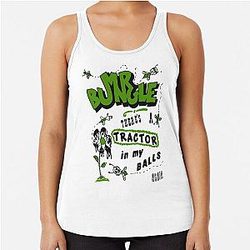 There's a Tractor in My Ball Mr Bungle Racerback Tank Top