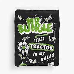 Mr Bungle Tractor Balls  - Trending Vintage Tee Duvet Cover