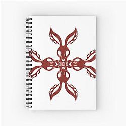 Vintage Art Mr Bungle Rock Band Bunny Head Spiral Notebook