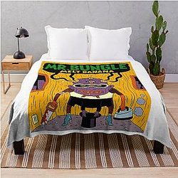 Graphic Mr. Bungle Rock Melt Banana Throw Blanket