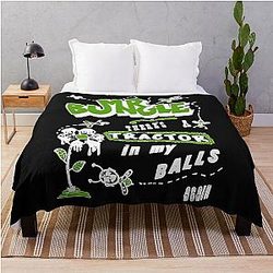 Mr Bungle Tractor Balls 49 Vintage Retro Throw Blanket