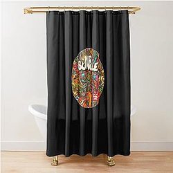 Circle Mr Bungle Rock Band Graffiti Shower Curtain
