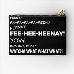 The Feeny Call Black Zipper Pouch