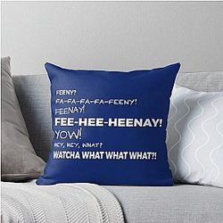 The Feeny Call Blue Throw Pillow