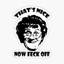 That's Nice Mrs Brown's Sticker