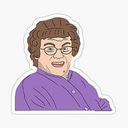 Agnes Brown Sticker