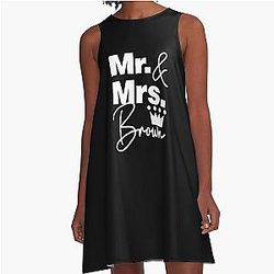 We are Mr Brown Lovely Family A-Line Dress