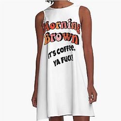 Morning  Aunty Donna Fitted A-Line Dress
