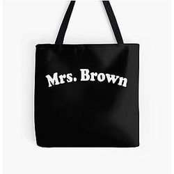 Mrs. Brown Summer Bachelorette Party All Over Print Tote Bag