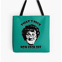 Mrs. Browns Funny Art Design Tote Bag