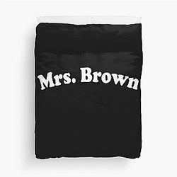 Mrs. Brown Summer Bachelorette Party Duvet Cover