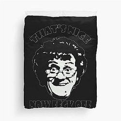 Mrs. Brown's Funny Art Design Mother's Day Cards Duvet Cover
