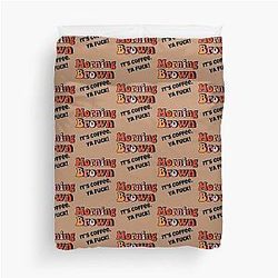 Morning Brown Aunty Donna Fitted Duvet Cover