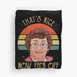 Funny Men Off Mrs Boys TV Sitcom Agnes Cathy Brown Rory British Duvet Cover