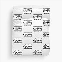 Mrs. Brown's 25th Wedding Anniversary Gift for Her Wife Duvet Cover