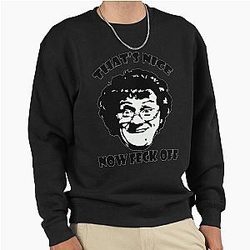 Funny Mother's Day Cards Pullover Sweatshirt for Mrs Brown Boys Gift Idea Art Design