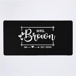 Mrs. Brown's 25th Wedding Anniversary Gift for Her Wife Desk Mat