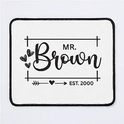 Mr. Brown 2000 25th Anniversary Gift for Husband Men Mouse Pad
